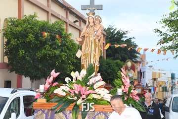 Misa y procesión en El Ejido de Telde/Francisco Javier Santana.